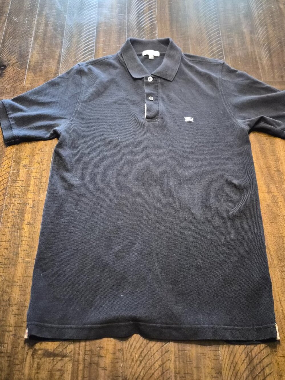 Burberry London Polo Shirt Mens S Nova Check Cotton Pique Classic Fit G857